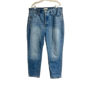 Madewell The Perfect Vintage Button fly Straight Jean  Size 33